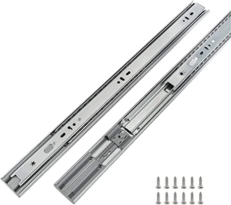 Photo 1 of 1 Pairs Soft-Close Drawer Slides 20 Inch Full Extension and Ball Bearing Cabinet Drawer Slides - LONTAN SL4502S3-20 Heavy Duty Dresser Drawer Slides 100lb Capacity