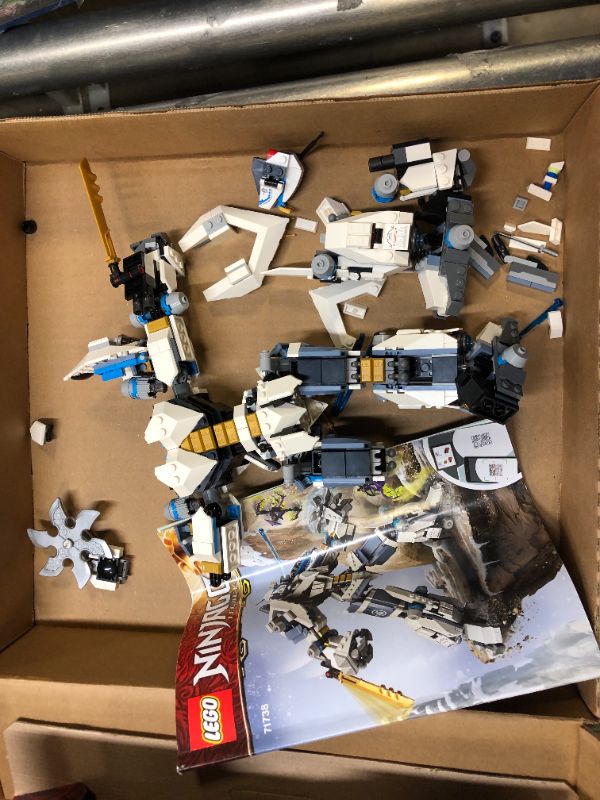 Photo 2 of LEGO Ninjago Zane's Titan Mech Battle 71738 Building Toy Set for Kids, Boys, and Girls Ages 9+ (840 Pieces) MISSING PIECES, OUT OF BOX USED 