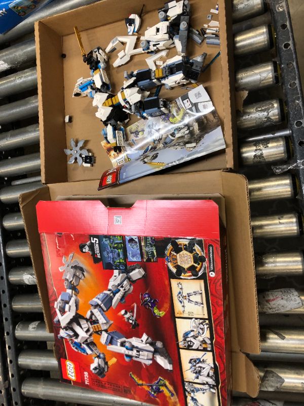 Photo 3 of LEGO Ninjago Zane's Titan Mech Battle 71738 Building Toy Set for Kids, Boys, and Girls Ages 9+ (840 Pieces) MISSING PIECES, OUT OF BOX USED 