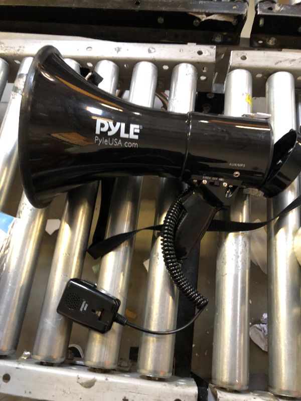 Photo 3 of Pyle Megaphone Speaker, Siren Alarm Mode --- MISSING RECHARGABLE BATTERY