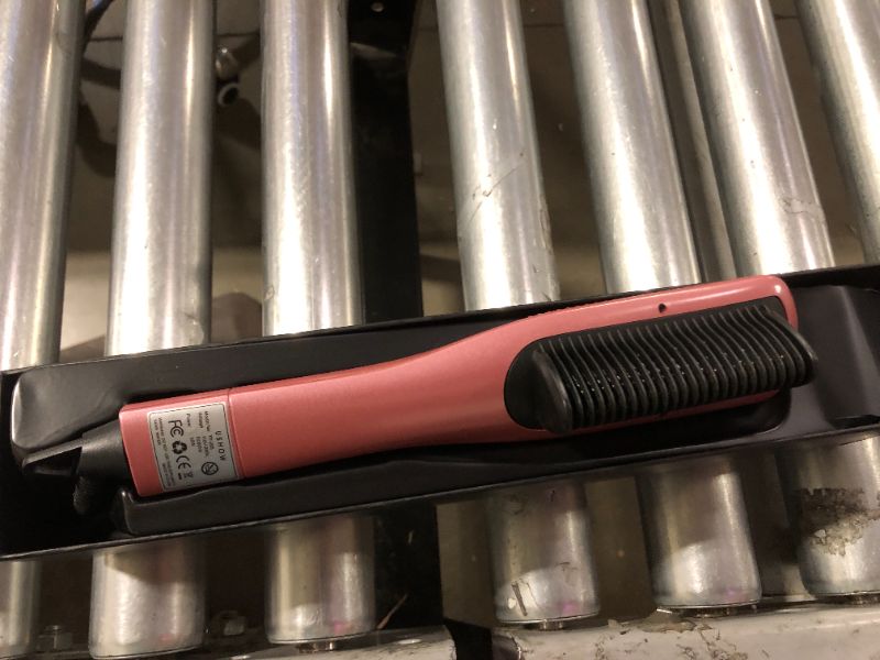 Photo 1 of Hair Straightener Brush, Hot Comb Brush, Professional Ceramic Ionic Hot Air Brush Straightener for Women, Anti-Scald,Fast-Heat-up for Home, Travel and Salon
