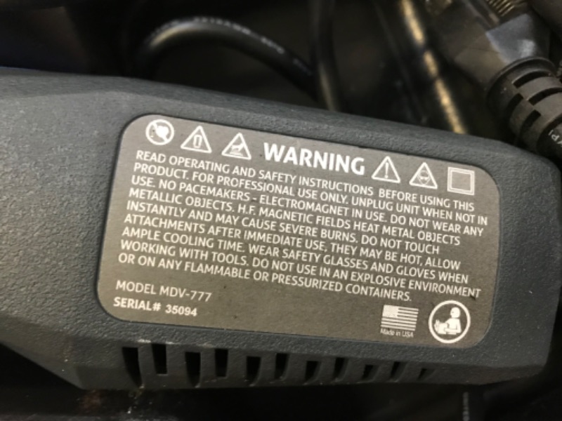 Photo 4 of Induction Innovations - Mini-Ductor Venom (MDV-777) - Handheld Induction Heater with 3 Basic Coils, Rugged Carrier Case & Operations Manual for Safe & Damage Free Removal of Seized Nuts, Bolts & More
