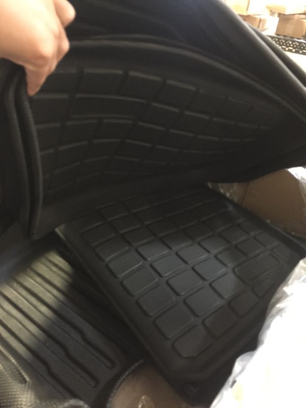 Photo 5 of 6PCS Full Sets Tesla Model Y Floor mats 2022 2023 2021, All Weather 1st&2nd Seater Floor Mat and Front & Rear Trunk Mat, Waterproof Anti-Slip Heavy Duty Cargo Liner Mat, Car Accessories