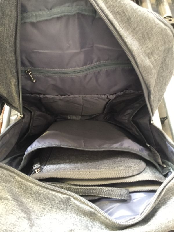 Photo 1 of Diaper Bag Backpack, RUVALINO Multifunction Travel Back Pack Maternity Baby Changing Bags, Large Capacity, Waterproof and Stylish, Gray
