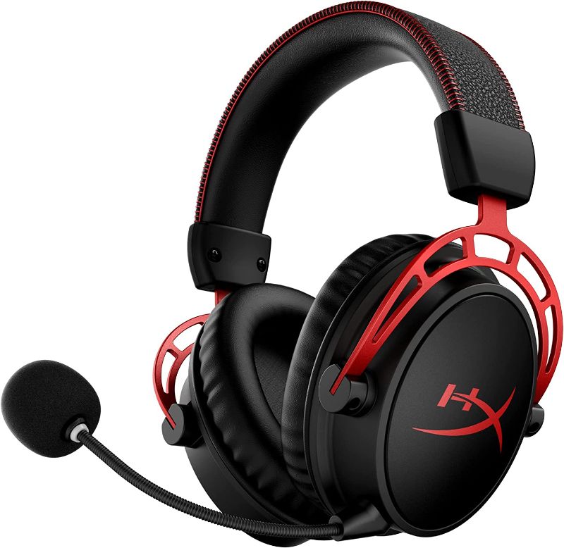 Photo 1 of HyperX Cloud Alpha Wireless - Gaming Headset for PC, 300-hour battery life, DTS Headphone:X Spatial Audio, Memory foam, Dual Chamber Drivers, Noise-canceling mic, Durable aluminum frame