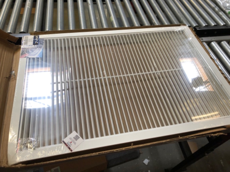Photo 2 of 24" X 36" Aluminum Return Filter Grille - Easy Airflow - Linear Bar Grilles [Outer Dimensions: 25.75w X 37.75h] 24 X 36