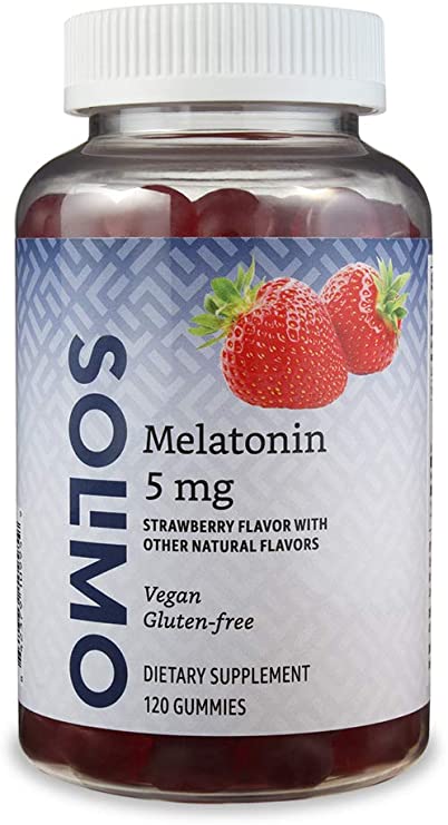 Photo 1 of Amazon Brand - Solimo Melatonin 5mg, 120 Gummies (2 Gummies per Serving), Helps with occasional sleeplessness
EXP 08/2023