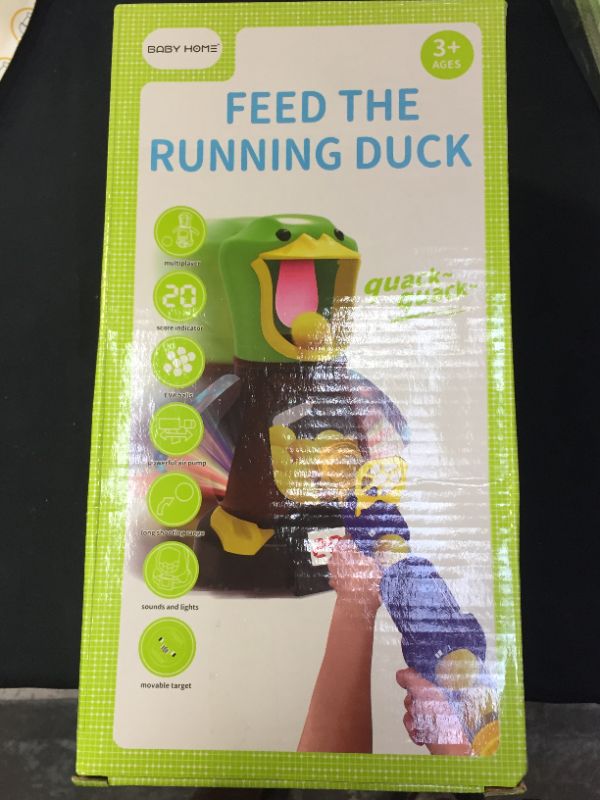 Photo 2 of Duck Shooting Toys for Kids 3-5 Years, Toy Popper Gun with Electric Movable Target, Interactive Competition Game Gift for Boys and Girls
