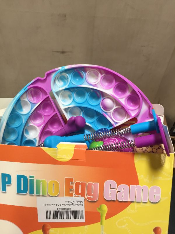 Photo 2 of Pop Kids Toys Its Dinosaur Eggs Games Easter Toys Games for Boys Girls Gifts It Party Favors for Kids Adults Autism ADHD Stress Relief, Silicone Push Bubble Sensory Toys (B)
