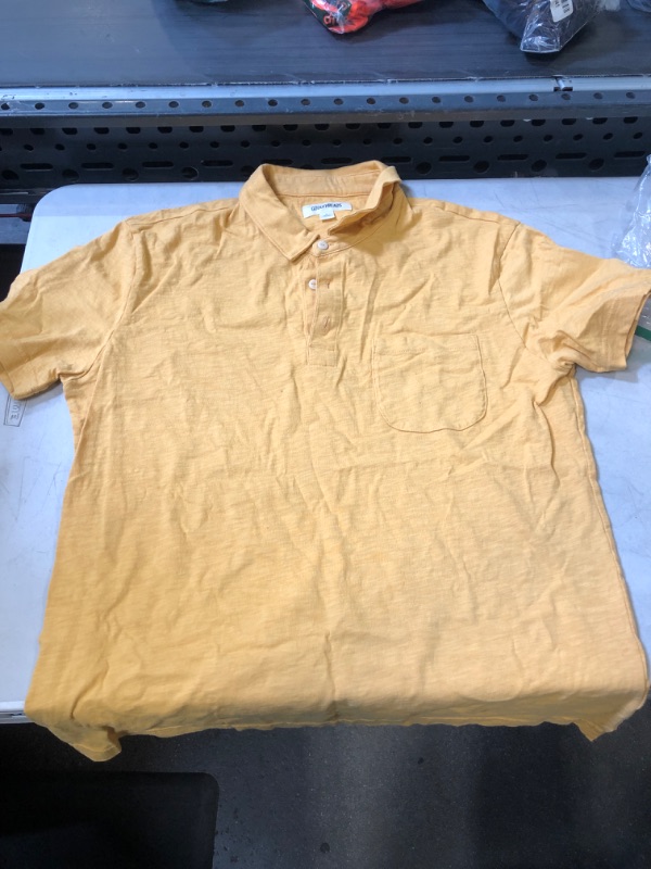 Photo 1 of GOOD THREADS - YELLOW COLLARED T-SHIRT - L