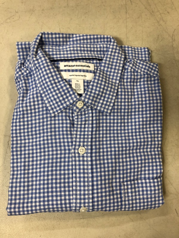 Photo 2 of Amazon Essentials Men's Slim-Fit Long-Sleeve Poplin Shirt. Men's Size Large