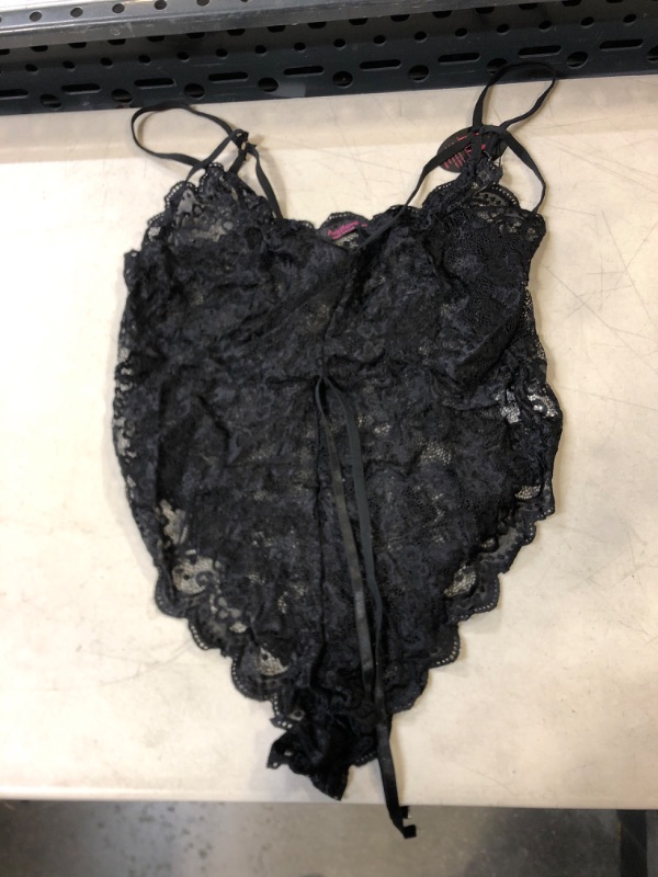 Photo 1 of AVIDLOVE - WOMENS BLACK LINGERIE LACE BODYSUIT - XXL