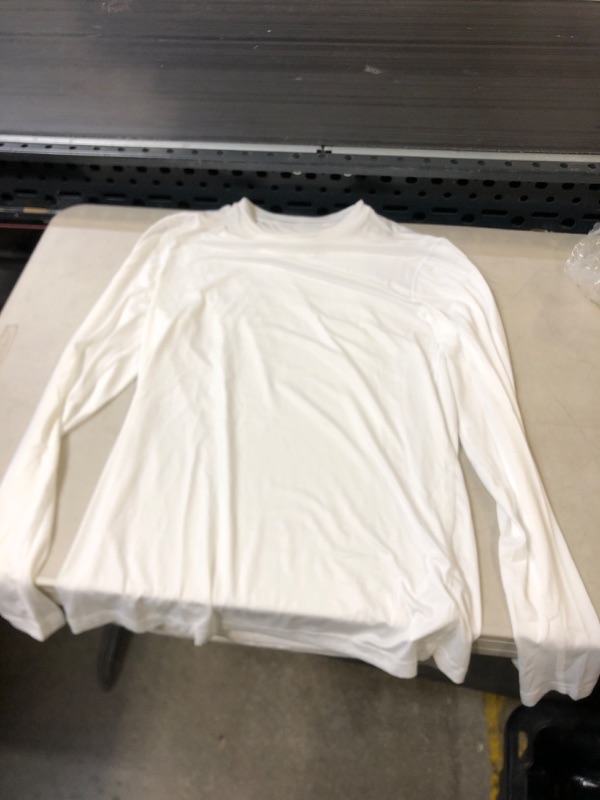 Photo 1 of CHAMPION - MENS SMALL WHITE DRY-FIT LONG SLEEVE 