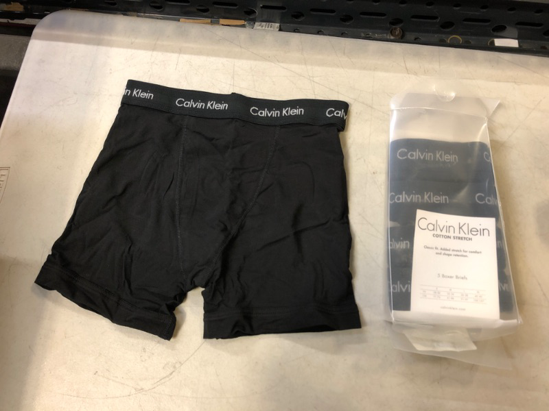 Photo 2 of Calvin Klein Men's Cotton Stretch 5-Pack Boxer Brief Small 5 Black