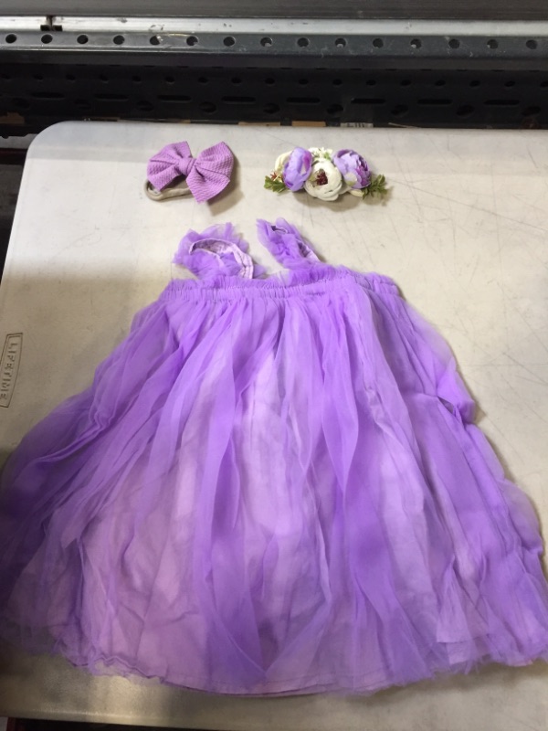 Photo 1 of BABY GIRLS PURPLE DRESS - 4T