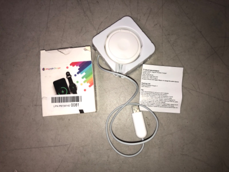 Photo 1 of CIVPOWER Portable Wireless Charger, 2 in 1 Magnetic Charging for Apple Watch Series SE/7/6/5/4/3/2/1 & Compatible with MagSafe Charger for iPhone 13/12/Pro/Pro Max/Mini