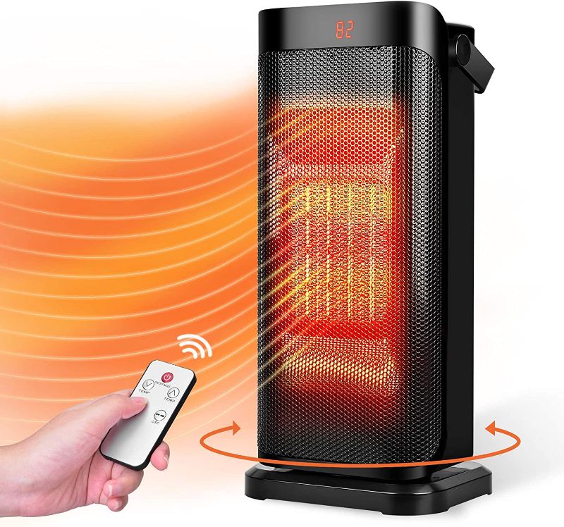 Photo 1 of Trustech Space Heater - Portable Electric Heater with Remote Ocillating Ceramic Heater
