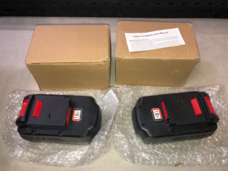 Photo 2 of 2 Pack 3.6Ah Ni-Mh PC18B Replacement for Porter Cable 18V Battery PCC489N PC18B PC18BLEX PCMVC PCXMVC Cordless Drill Batteries