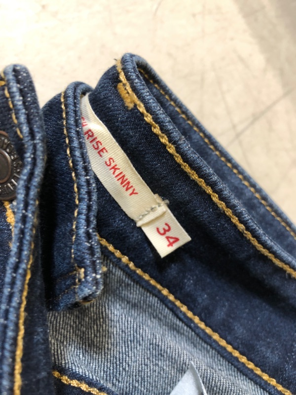 Photo 3 of COLOR DENIM SIZE W33 - L30  (34) - Levi's Women's 721 High Rise Skinny Jeans / STOCK PHOTO FOR REFERENCE ONLY 