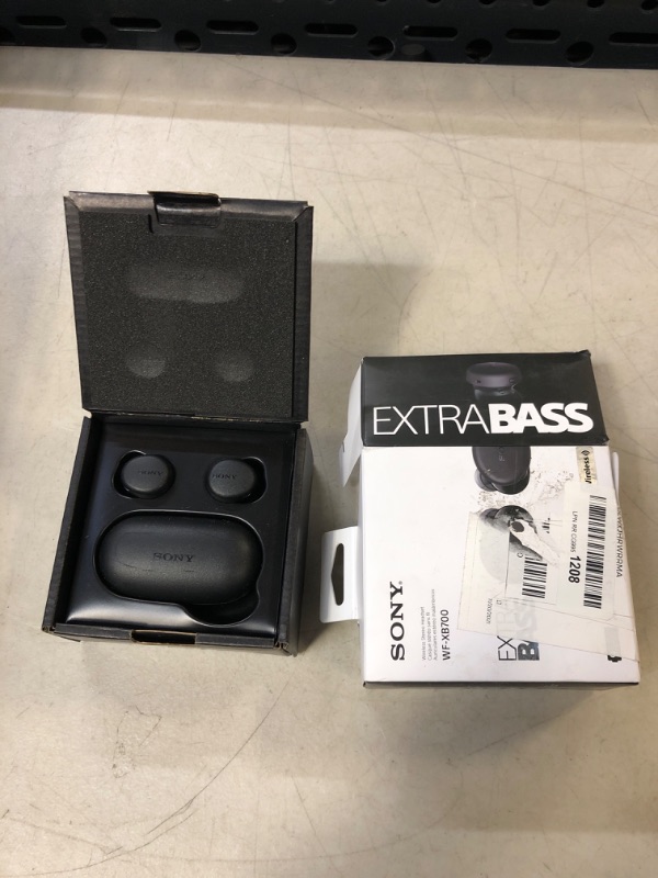 Photo 2 of Sony WF-XB700 EXTRA BASS True Wireless Earbuds Headset/Headphones with Mic for Phone Call Bluetooth Technology, Black - ++DAMAGE : DIRTY++