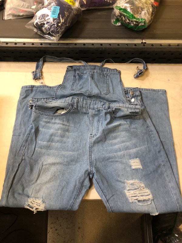 Photo 1 of DISTRESSED JEANS OVERALLS - 14