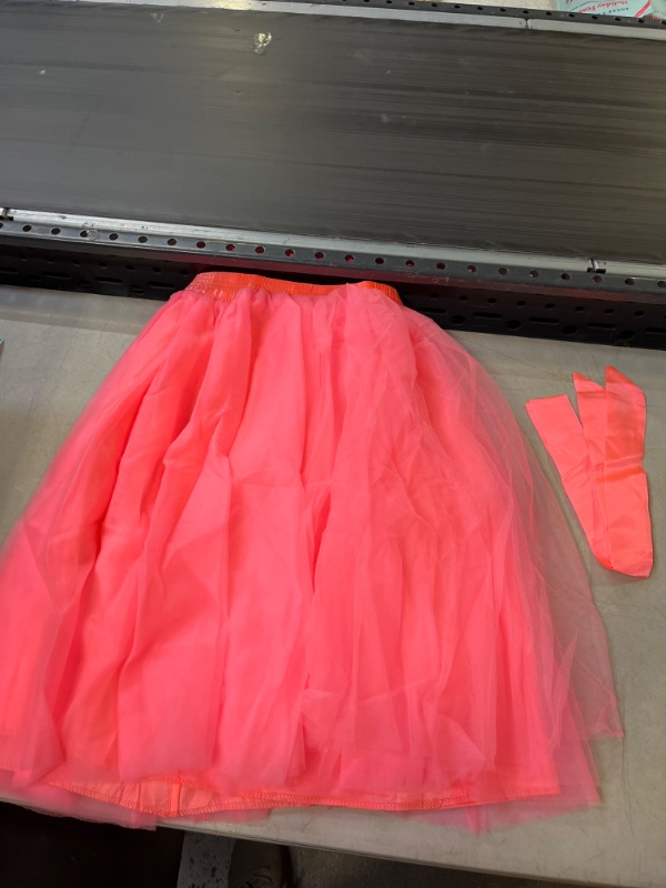 Photo 1 of NEON PINK LAYERED MESH SKIRT - MEDIUM