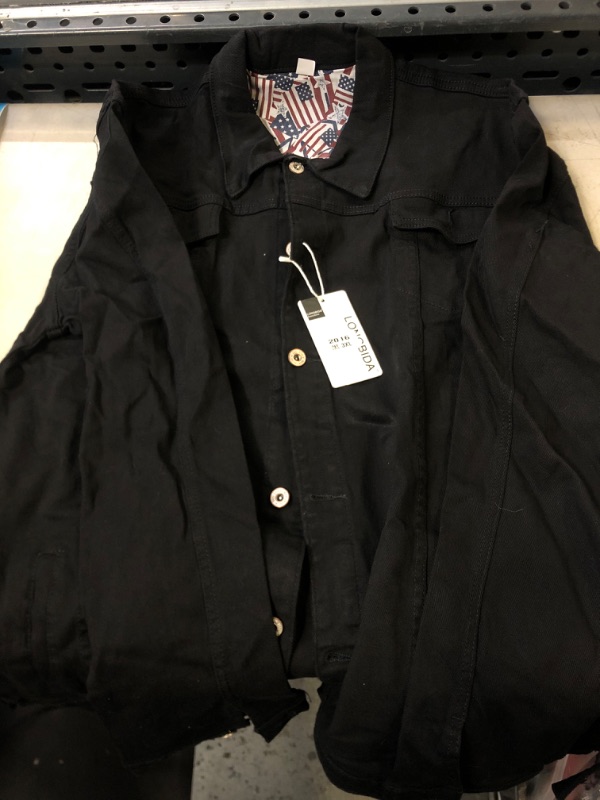 Photo 1 of MENS BLACK BUTTONED UP BLACK JACKET - 3XL