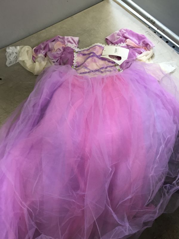 Photo 1 of RAPUNZEL TANGLED PRINCESS DRESS
SIZE 10/11 YR OLD