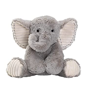 Photo 1 of Lambs & Ivy Jungle Safari Gray Plush Elephant Stuffed Animal Toy - Jett
