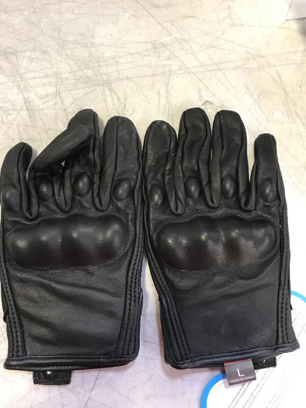 Photo 1 of Kaiwende Superbike Womens Leather Biker Gloves Knuckle Armored --- SIZE 9 -- SIZE RUNS SMALL 
