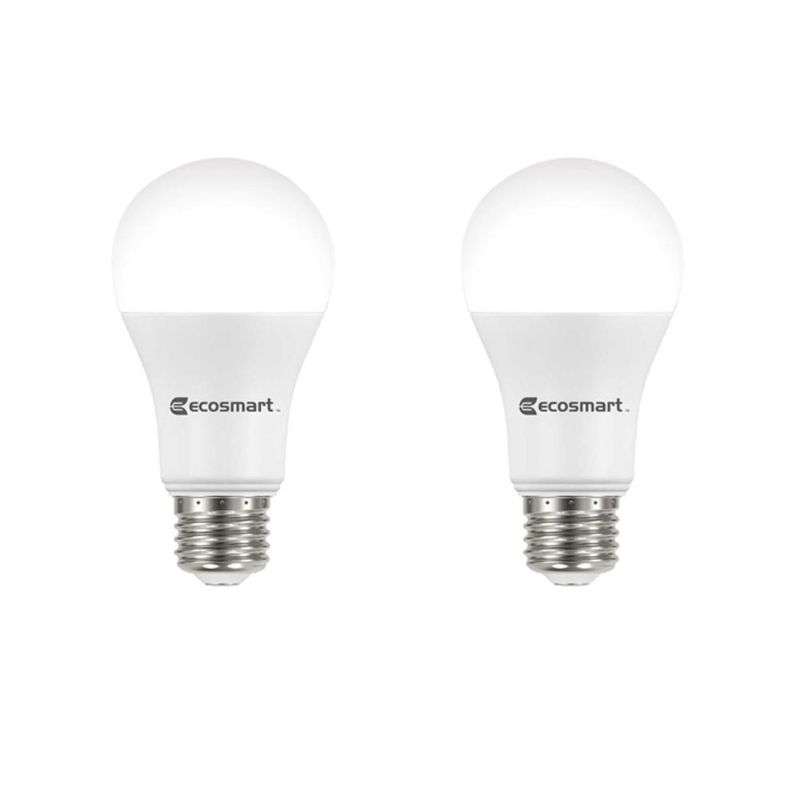 Photo 1 of EcoSmart 75-Watt Equivalent A19 Dimmable Energy Star LED Light Bulb Bright White 4 PACK [ BOXES OPENED BUT NOT USED UNABLE TO TEST FOR PROPER FUNCTION ]
