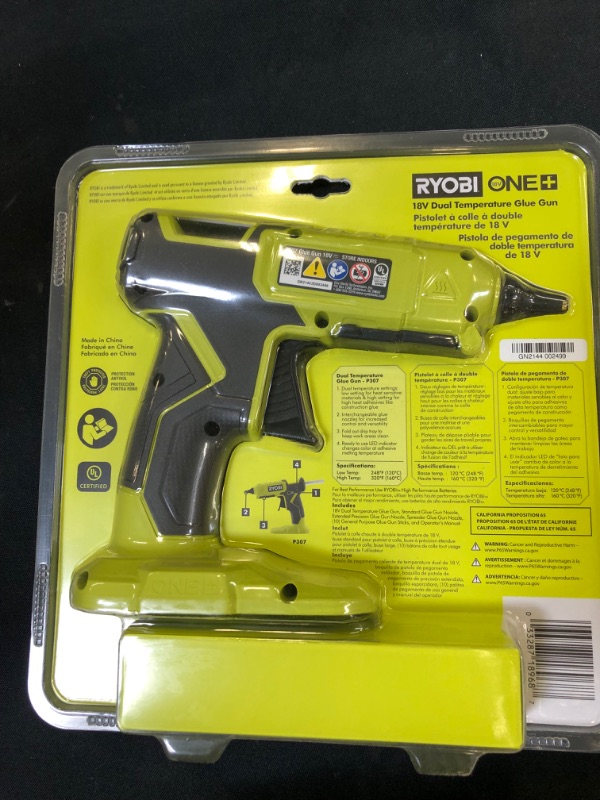 Photo 2 of TTI 18-Volt Cordless Dual Temperature Glue Gun P307 (Tool Only) FACTORY SEALED BRAND NEW 
