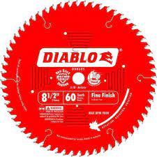 Photo 1 of 8-1/2 in. x 60-Tooth Fine Finish Slide Miter Circular Saw Blade
