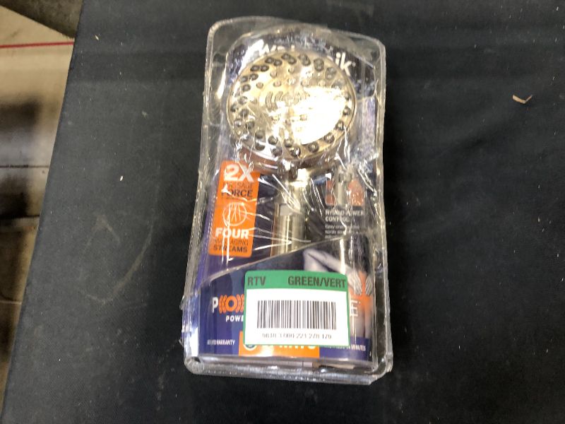 Photo 1 of 6-Spray Patterns 4.5 in. Single Wall Mount Adjustable Handheld Shower Head in Brushed Nickel
