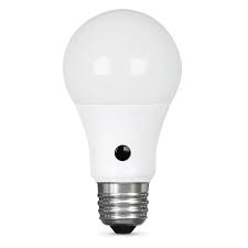 Photo 1 of 60-Watt Equivalent Daylight (5000K) A19 IntelliBulb Dusk to Dawn CEC Title 20 Compliant 90+ CRI LED Light Bulb 2 pack 
