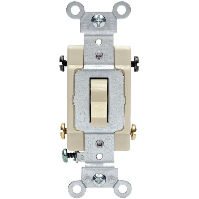 Photo 1 of 15/20 Amp 4-Way Toggle Switch, Ivory 12 pack 
