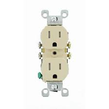 Photo 1 of 15 Amp Tamper Resistant Duplex Outlet, Ivory 22 pack 
