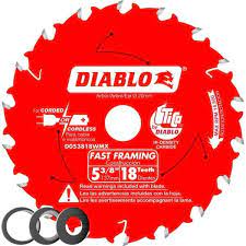 Photo 1 of 5-3/8 in x 18-Tooth Fast Framing Circular Saw Blade with Bushings
