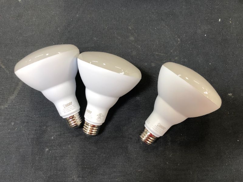 Photo 2 of 65-Watt Equivalent BR30 Dimmable CEC Title 20 ENERGY STAR 90+ CRI Flood LED Light Bulb, Soft White 2700K (3-Pack)
