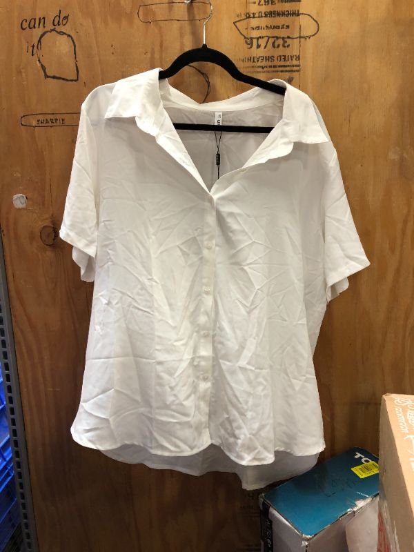 Photo 1 of Diosun button up shirt white size 2XL