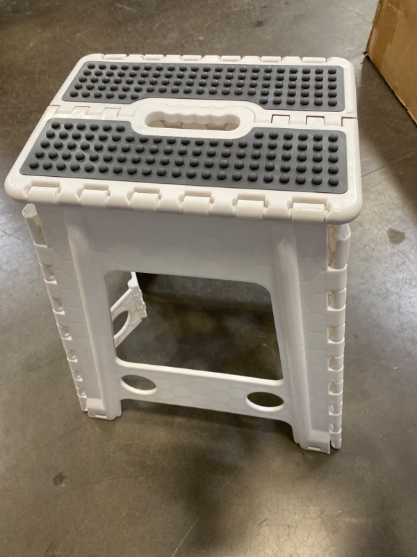 Photo 2 of Step Stool Folding Tall White 
