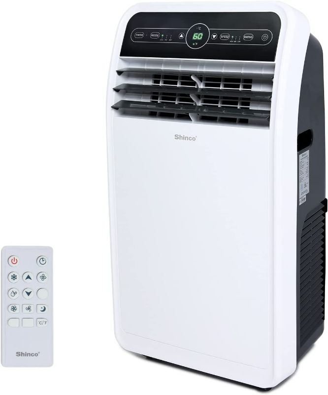 Photo 1 of Shinco 12,000 BTU Portable Air Conditioner, Home AC Unit with Built-in Cool, Dehumidifier&Fan Modes for Room up to 400 sq.ft, Room Air Conditioner with Remote Control, 24 Hour Timer, Installation Kit