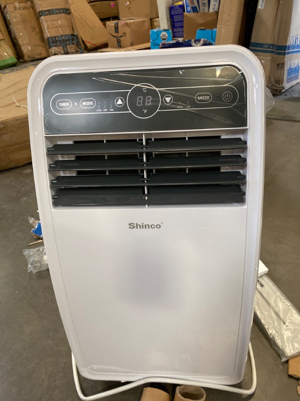 Photo 2 of Shinco 12,000 BTU Portable Air Conditioner, Home AC Unit with Built-in Cool, Dehumidifier&Fan Modes for Room up to 400 sq.ft, Room Air Conditioner with Remote Control, 24 Hour Timer, Installation Kit