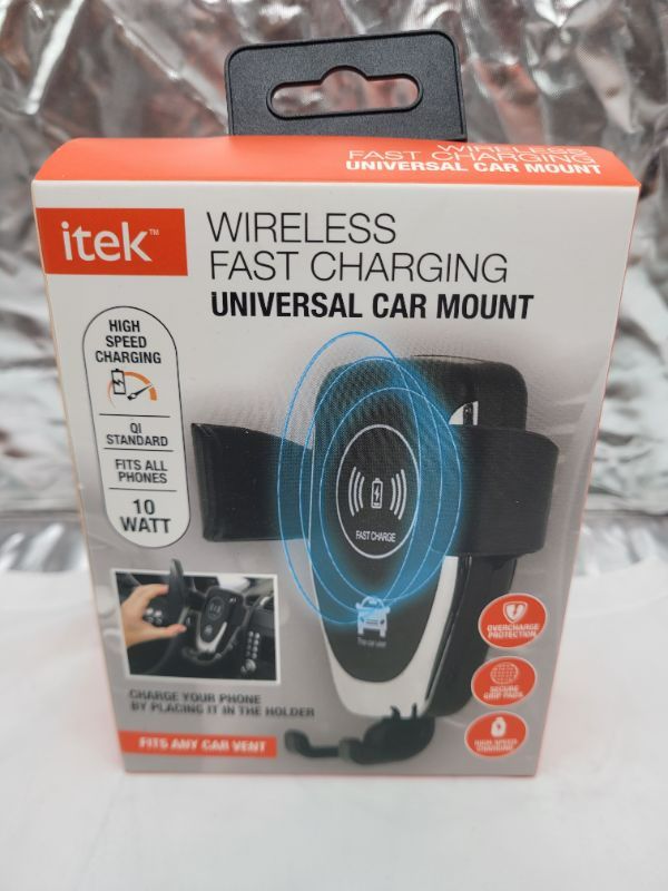 Photo 3 of Itek Fast Charging Wireless Car Mount NEW