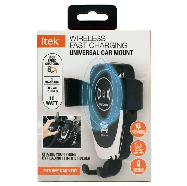 Photo 1 of Itek Fast Charging Wireless Car Mount NEW