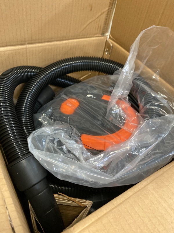 Photo 2 of Portable HEPA Wet/Dry Shop Vacuum and Blower with 0.3-Micron Filter, Hose, and Accessories,Orange
