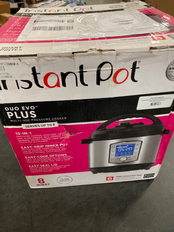 Photo 4 of Instant Pot 8-Qt. Duo Evo Plus Electric Pressure Cooker