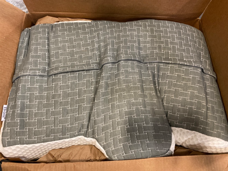 Photo 2 of Elviros Cervical Memory Foam Pillowcase (Dark Grey)
