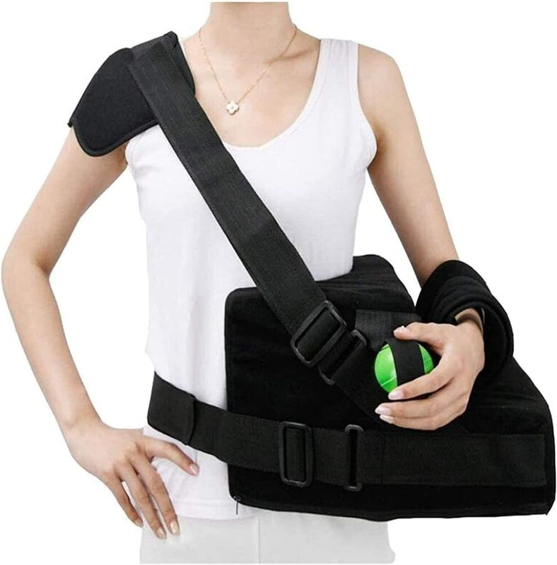 Photo 1 of  Arm Sling,Adjustable Shoulder Immobilizer Supports Rotator Cuff Support Brace Shoulder Abduction Pillow (Right Arm) 