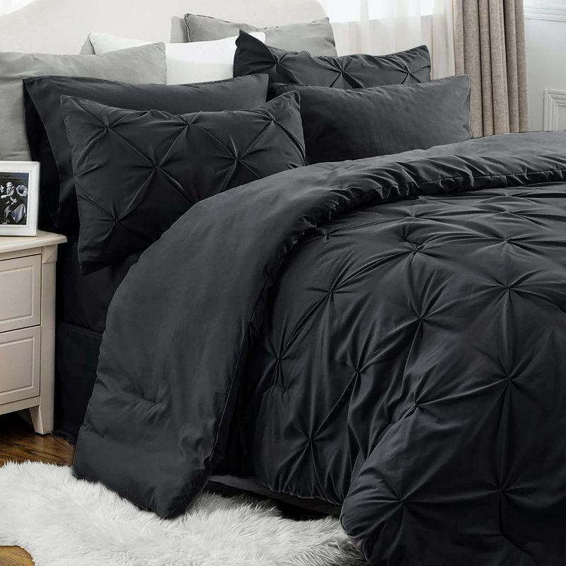 Photo 1 of  Black Comforter Set Queen (3 Piece)